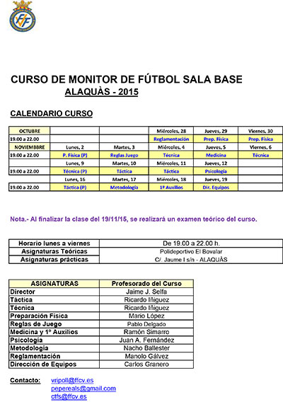 15 Curso Monitores FSala Alaquas
